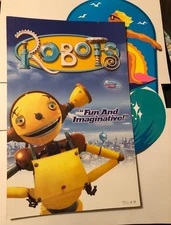 2005 Store Display ROBOTS poster on cardboard and  SURFER art