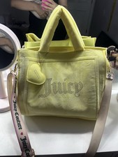 Juicy Couture Yellow Tote with Heart Charm, D...