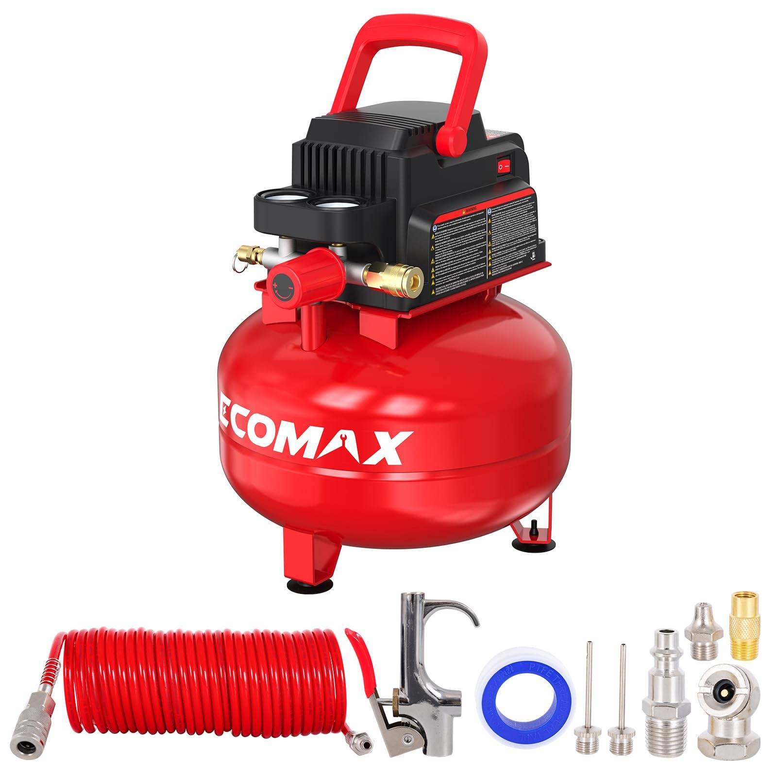 3 Gallon 110 Psi Pancake Portable Oil-free Tank With 11