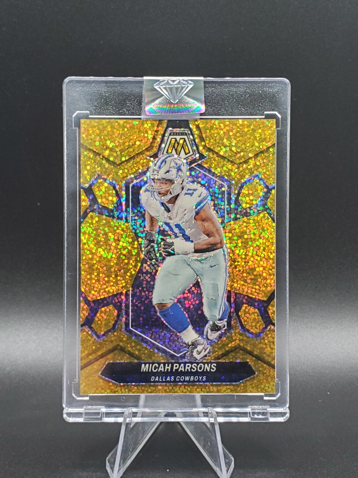 2024 Panini Mosaic Micah Parsons Gold Sparkle /24 #62
