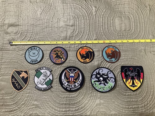 MHI Monster Hunter International Patch Lot of 9 Larry Correia
