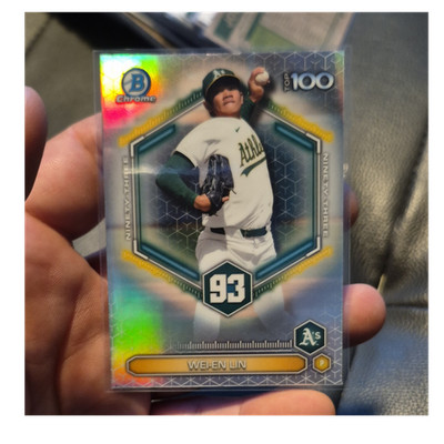 Topps 2026 Bowman Chrome Top 100 Insert Wei-En Lin Athletics #BTP-93