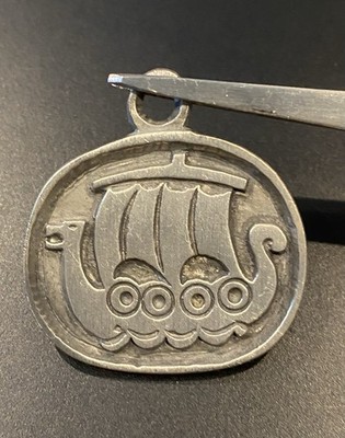 BORJE TUNNUNG BT Sweden 10 Pewter Viking Ship 7.15gr