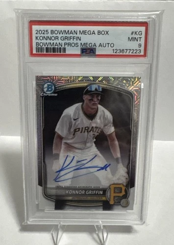KONNOR GRIFFIN 2025 Bowman #CPA-KG HTA Rookie RC Mojo Refractor Auto PSA 9