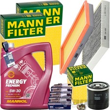 MANN INSPEKTIONSPAKET+5L MANNOL 5W-30 MOTORÖL passend für NISSAN X-TRAIL T30 2.0