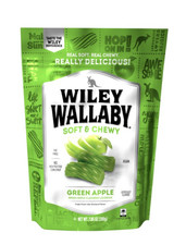 TWO BAGS Wiley Wallaby Green Apple Soft Licorice Candy 7.05 OZ