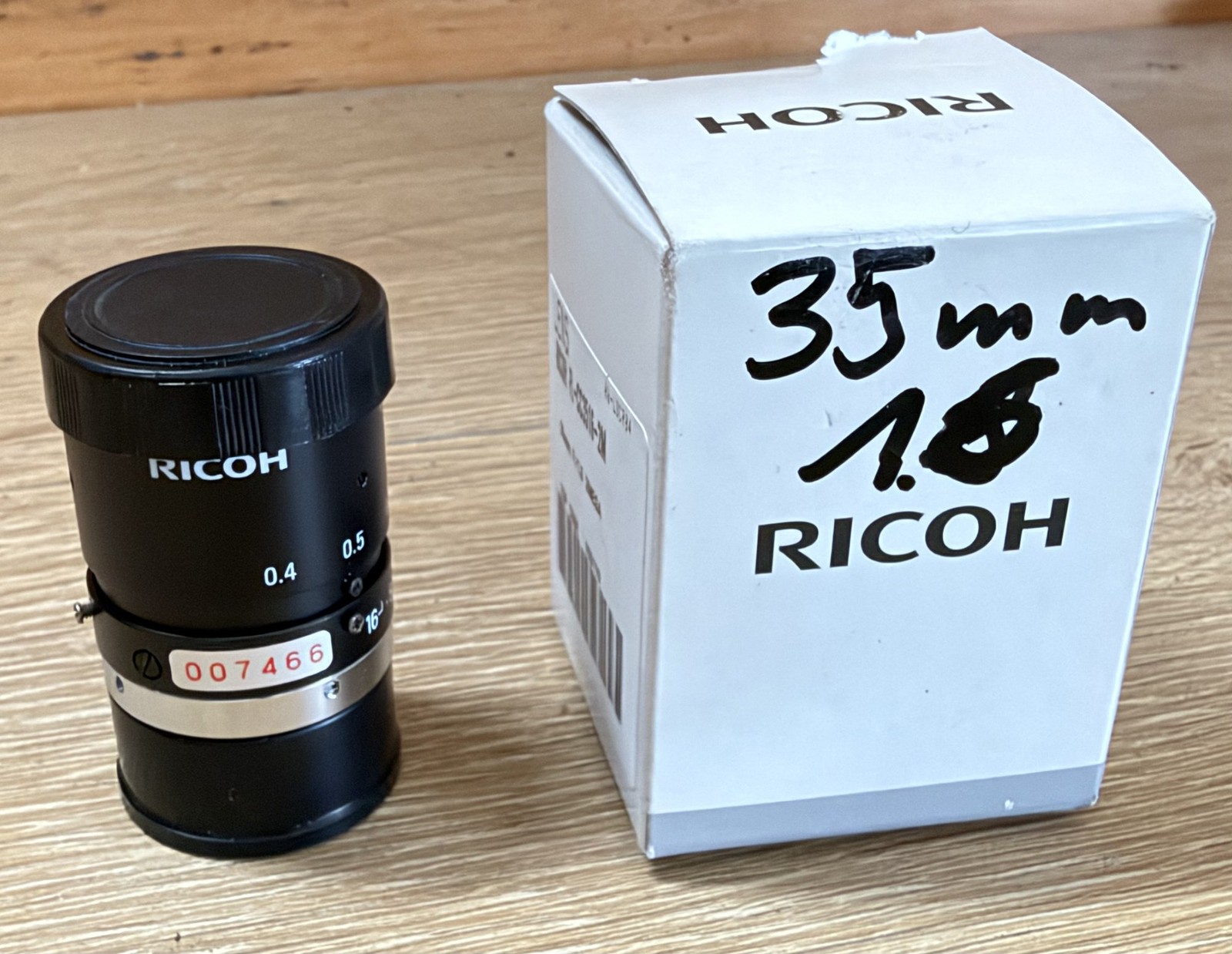 Ricoh FL-CC3516-2M Industrieobjektiv 35mm F1.6 2 Megapixel C-Mount