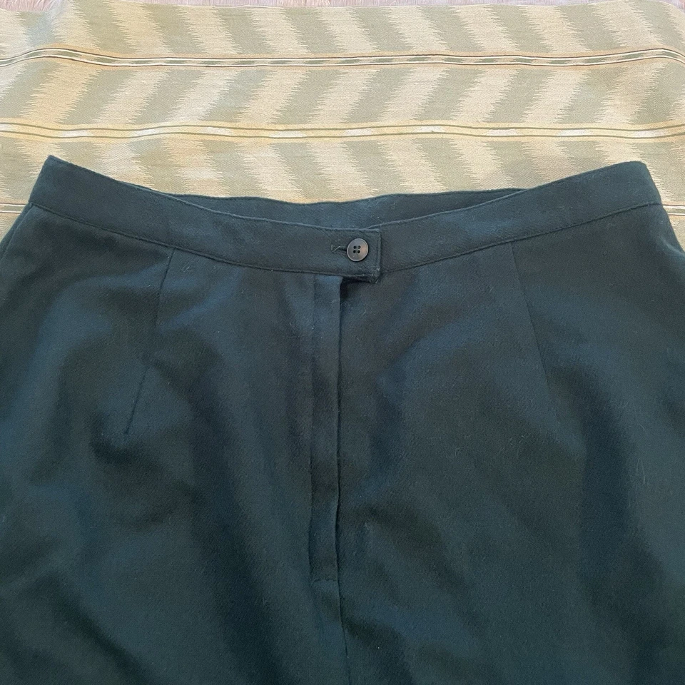 Saia de lã vintage tamanho 16 Trad Pinup academia básica férias elegante minimalista - Imagem 3 de 4