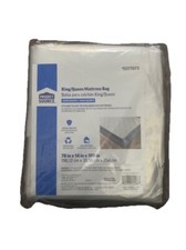 King/Queen Clear Storage Moving Mattress Bag Project Source 78" x 14" x 100".New