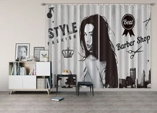 3D Hair Salon Fashion ZHUA1371 Photo Curtain Window Blockout Fabric Amy 2023