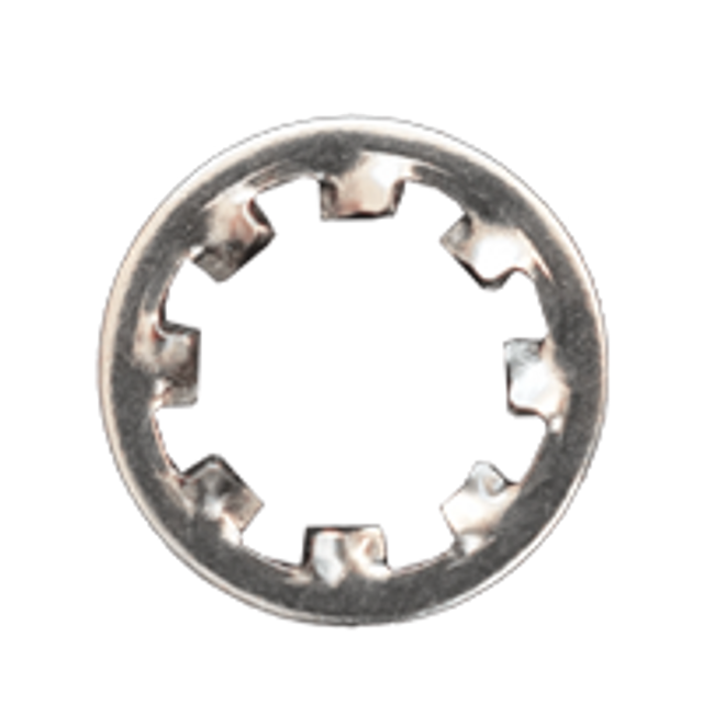 M4 Internal Tooth Lock Washer, Type J, 18-8 Stainless Steel A2 (125 Pack)