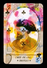 Transformation playing card Christian Lacroix 5 of Clubs Q70b