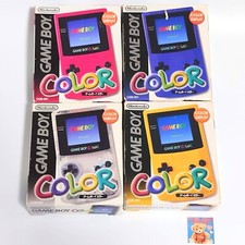 Nintendo Gameboy Color GB Console Box Clear Yellow Purple Pink Tested Good Japan