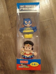 BRAND NEW! FISHER-PRICE LITTLE PEOPLE DC SUPER FRIENDS BATMAN + WONDER WOMAN!