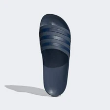 Adidas Unisex Adilette Aqua Slides Dark Blue Slip-On Shower Pool Sandals
