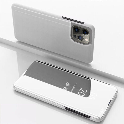 Luksusowe etui na telefon z klapką przezroczyste lustro do iPhone 14 13 12 11 Pro Max Mini - Zdjęcie 23 z 25