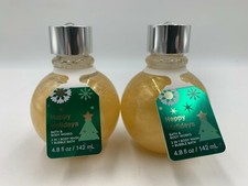 Bath  Body Works Vanilla Bean Noel Body Wash  Bubble Bath Ornament S/2 7002
