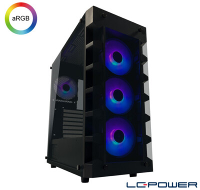LC-Power - ATX-Gaming-Gehäuse - Gaming 709B Solar_System_X -  4x ARGB-Lüfter