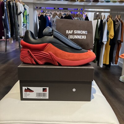 RAF Simons Antei EU 40 US Size 9 Men s Dead Stock BNIB Black Red HR740001S