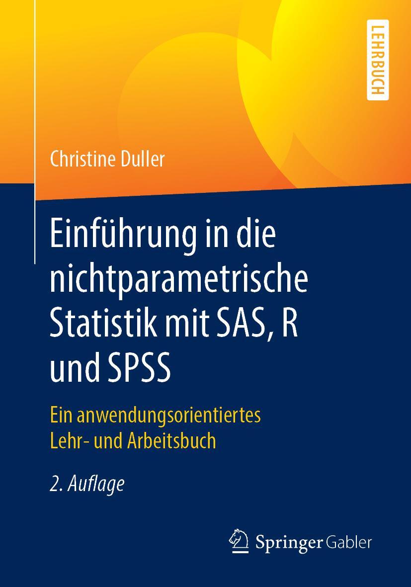 Thumbnail - Einführung In Die Nichtparametrische Statistik Mit Sas, R Und Spss
