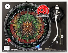 Belong to the Earth - 7"-12" DJ slipmat for turntable record player 