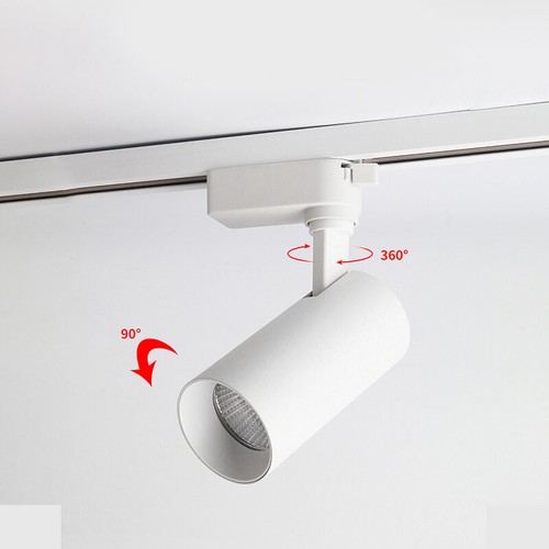 CRI 98 LED Ceiling Light Fixture 2-Line Rail Track Lamp Rotate Picture Spotlight - Picture 4 of 31