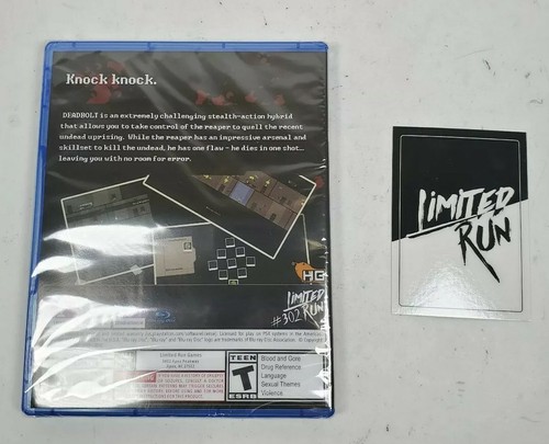 Deadbolt PlayStation 4 PS4 Limited Run #302 Card New - Picture 2 of 4