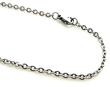 304 Grade Quality Stainless Steel 19 5/8 Inches Curb Link Chain Necklace
