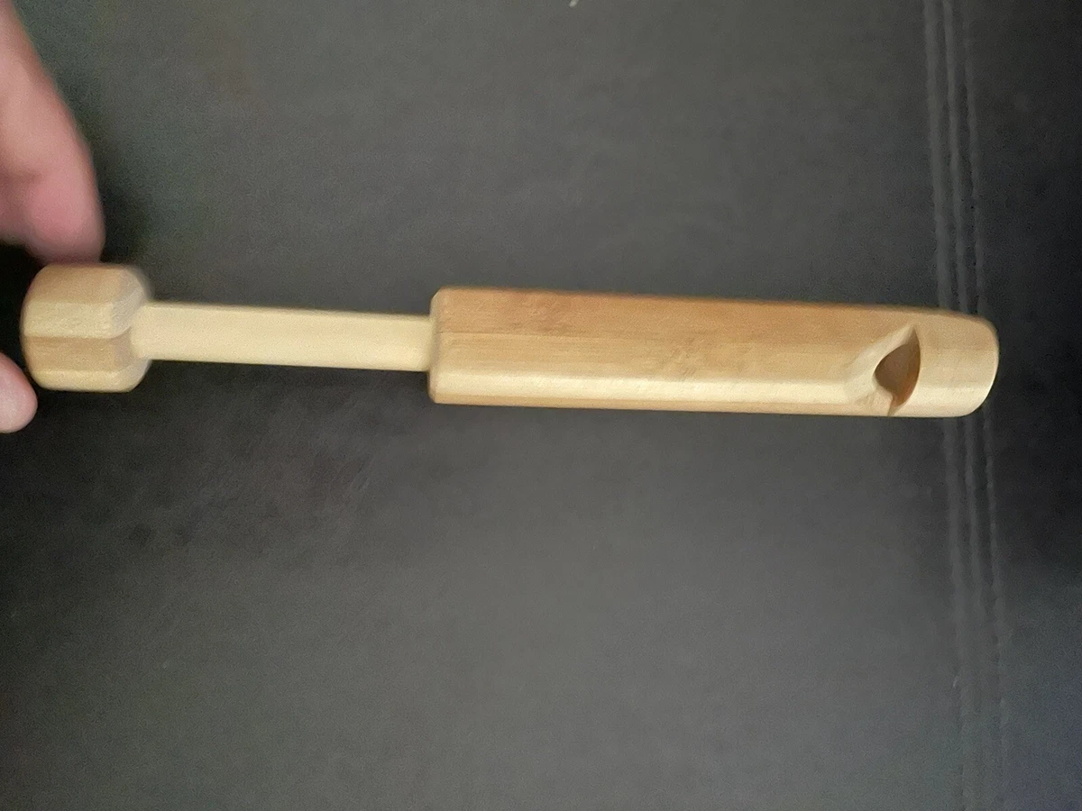 Vintage Handmade Wooden Whistles Lot Of 2