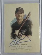 Lyle Overbay  SIGNED 2006 Topps Allen & Ginter Card Toronto Blue Jays autograph