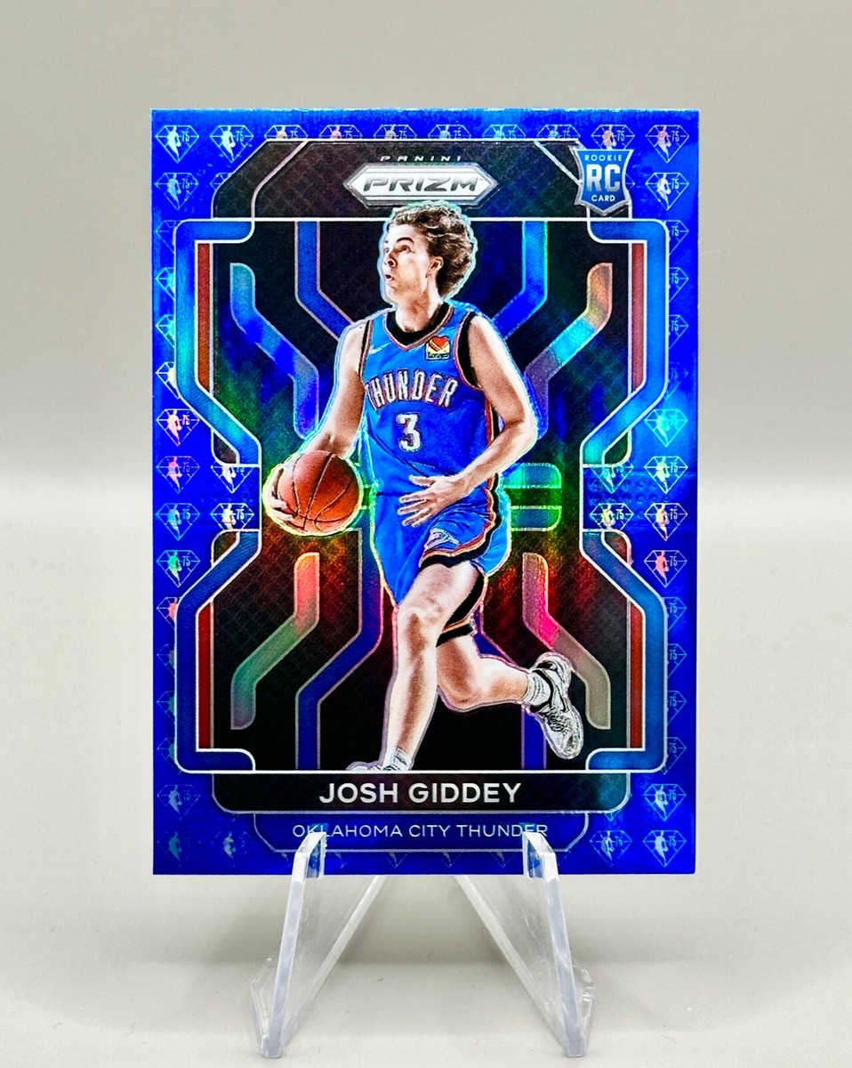 2021-22 Panini Prizm Josh Giddey Rookie RC Blue Diamond 75th 