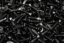 (100) Flat Socket Head 3/8-16 x 1-1/2 Cap Screw Allen Black