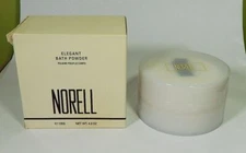 Norell Elegant Bath Powder 4 Oz. Five Star Powder Sealed Unused in Open Box