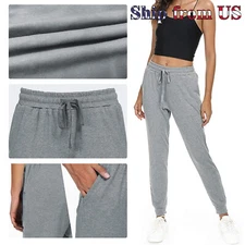 Women's Active Yoga Sweatpants Workout Joggers Pants Cotton Lounge Sweat Pants