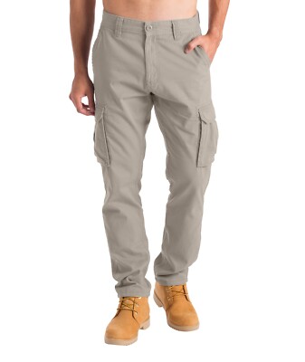Mens Heavy Duty Work Trouser Stretch Reinforced Utility Pocket Cargo Full Pant