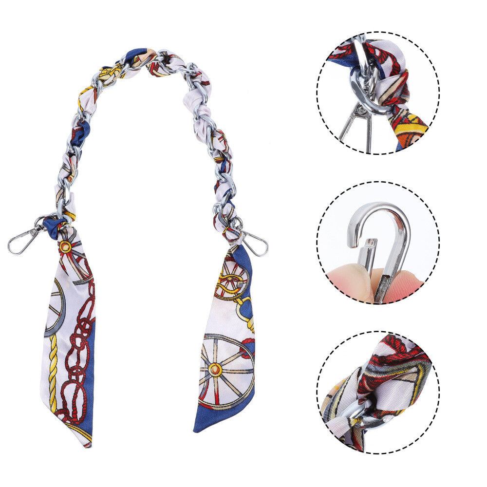 Handbag Replacement Chain Silk Scarf Metal Purse Fashionable-image