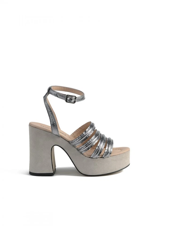 Sandali Janet&Janet donna in pelle 05052 CALLIOPE ARGENTO - Immagine 2 di 4