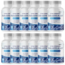 Parasite Blast Cleanse Detox & Toxins Gut Health Supplement - 12 Bottles