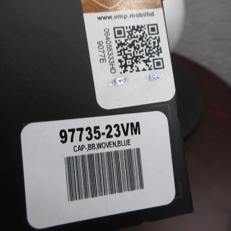 Harley Davidson Motorcycles Snapback Cap Hat Denim Blue Biker - Image 2 of 4