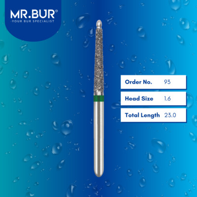 10pcs MR.BUR Non-Cutting End Safe End Coarse Diamond Bur