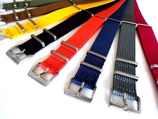 NATO G10 ® strap NEW RIBBED WR Nylon military RAF Pilot watch band IW SUISSE usa