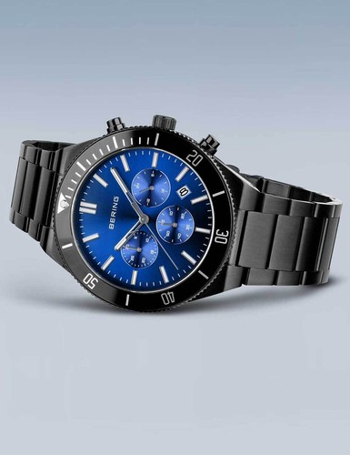 Bering 15043-727 Mens Watch Chronograph 43mm 10ATM - Picture 5 of 8