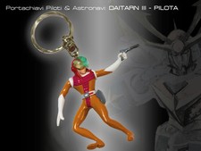 80s Pilots & Spaceships Robots Keychain Very Rare DAITARN 3 HARAM BANJIO