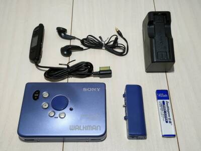 ポータブルプレーヤー WALKMAN WM-EX707 SONY Walkman cassette player WM-EX707 blue operation