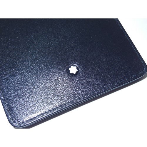 NOS* Montblanc Meisterstuck Black Leather Small Notebook/Wallet 30650 1990s - Picture 2 of 11