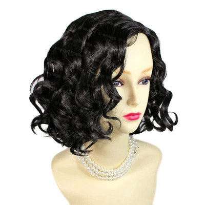 Wiwigs schöne braune schwarze kurze lockige Sommer Style Damen Perücke