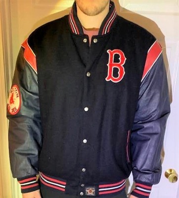 Boston Leather \u0026 Wool Varsity Jacket 