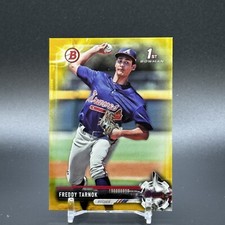 2017 Bowman Draft Freddy Tarnok 1st Gold Paper Parallel #’d /50 - Atlanta Braves