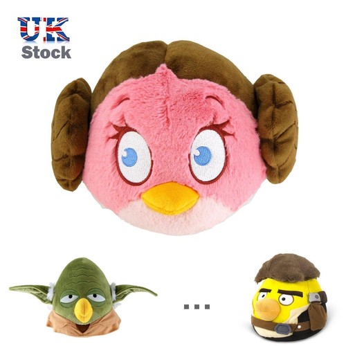 Angry Birds Star Wars 8" großes Plüschtier Kinder Kinder Jungen Mädchen kuschelig - Bild 1 von 10