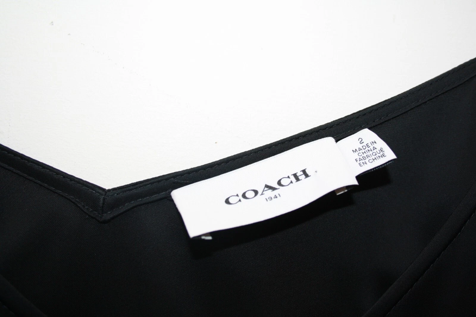 NUOVO SENZA ETICHETTE PREZZO AL PUBBLICO £ 460 COACH PAILLETTES CORPETTO SLIP DRESS TAGLIA US 2 UK 6 8